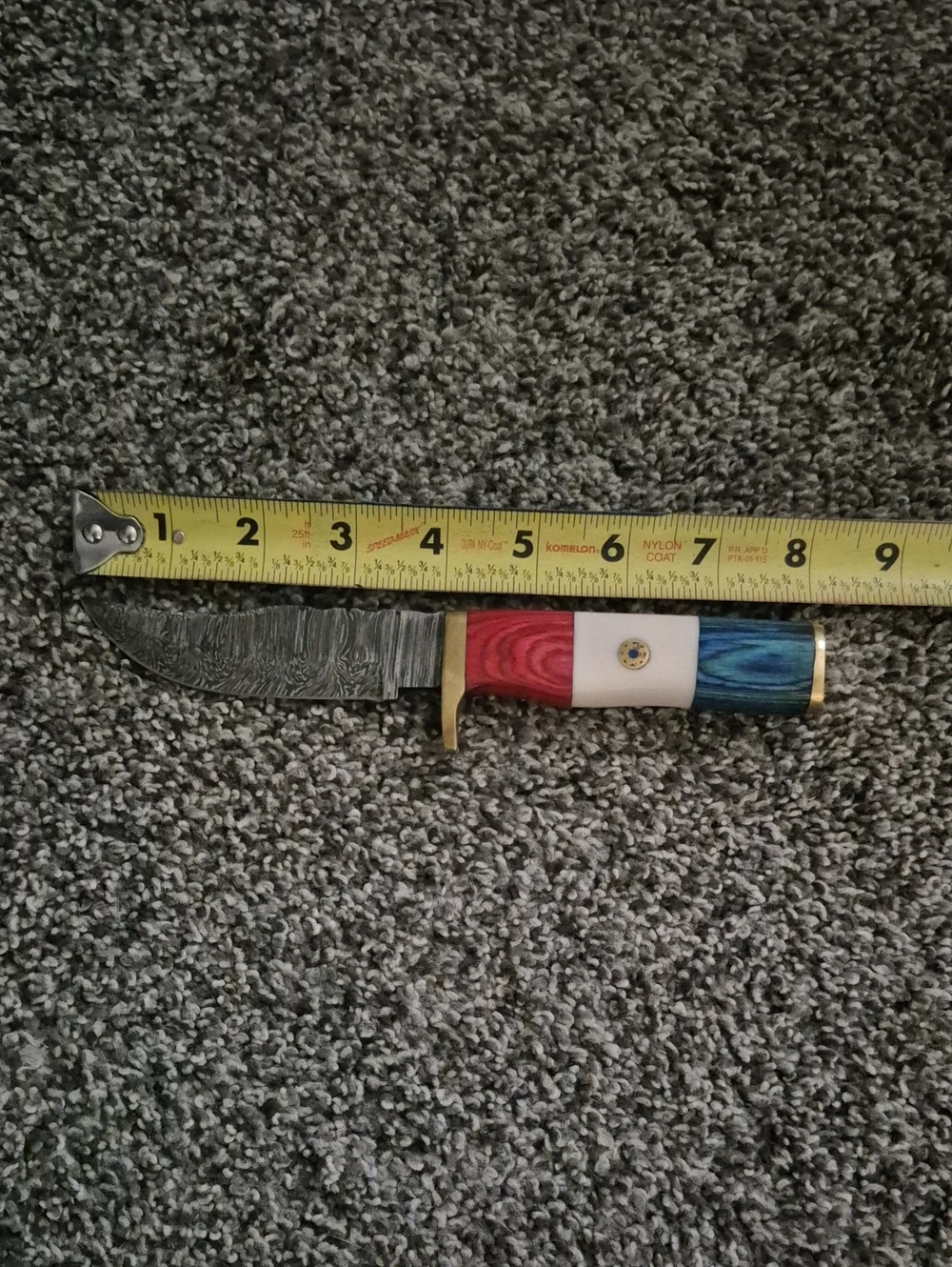 Patriotic Tricolor Handle Fixed Blade Knife